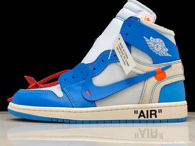 Jordan UNC Air Off-White Blue 1 AQ0818-148 Powder 0520